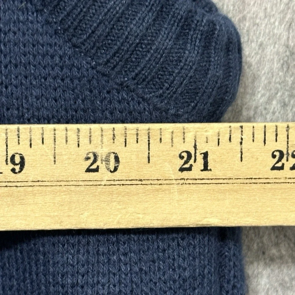 J.B. Buck Gear Mens Sweater Vest Navy‎ Blue Zip Front Quilted Lined Size L